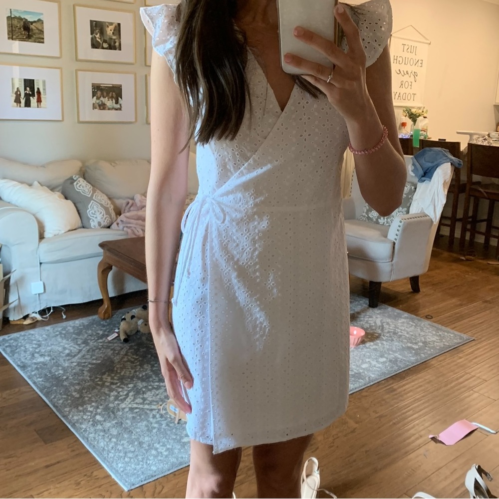 White Wrap Dress, Worn Once